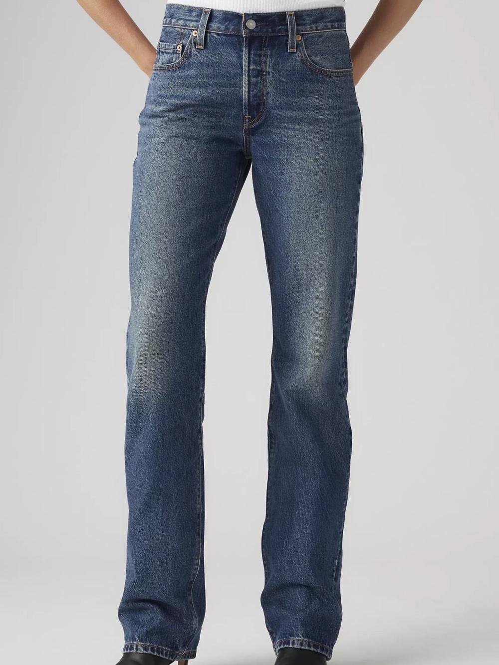 Classic Straight Jeans - Blue Denim